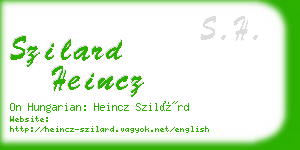 szilard heincz business card